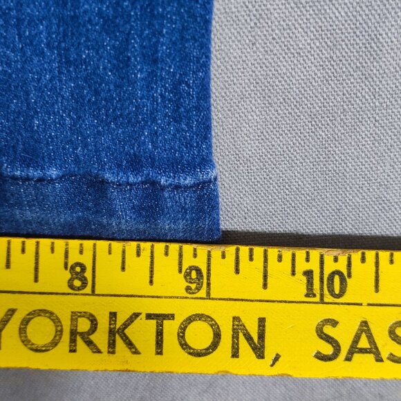 GAP jeans wide leg women's size 30 indigo blue snap button pockets closer - Picture 16 of 16